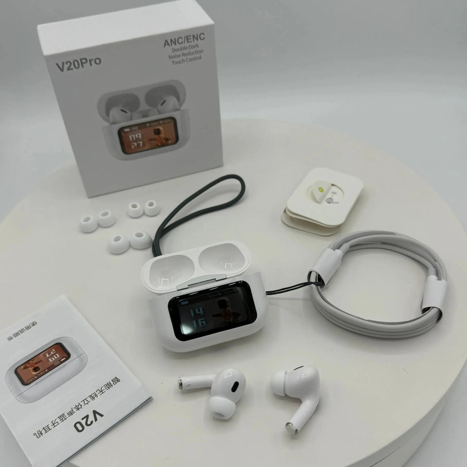 V20 Pro Touch Screen Earbuds (ANC)
