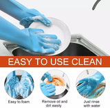 Magic Dish Washing Gloves With Scrubber